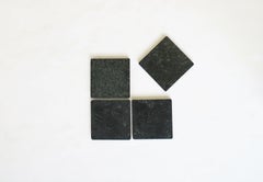 Dark Green Marble Stone Coaster Set