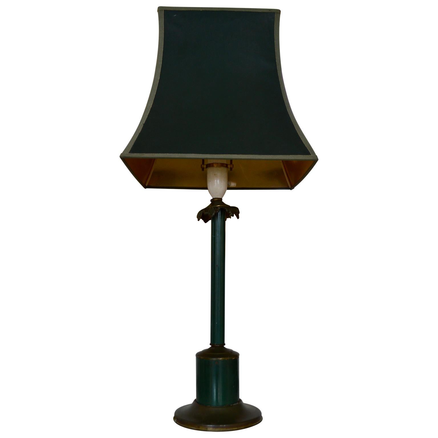dark green table lamps