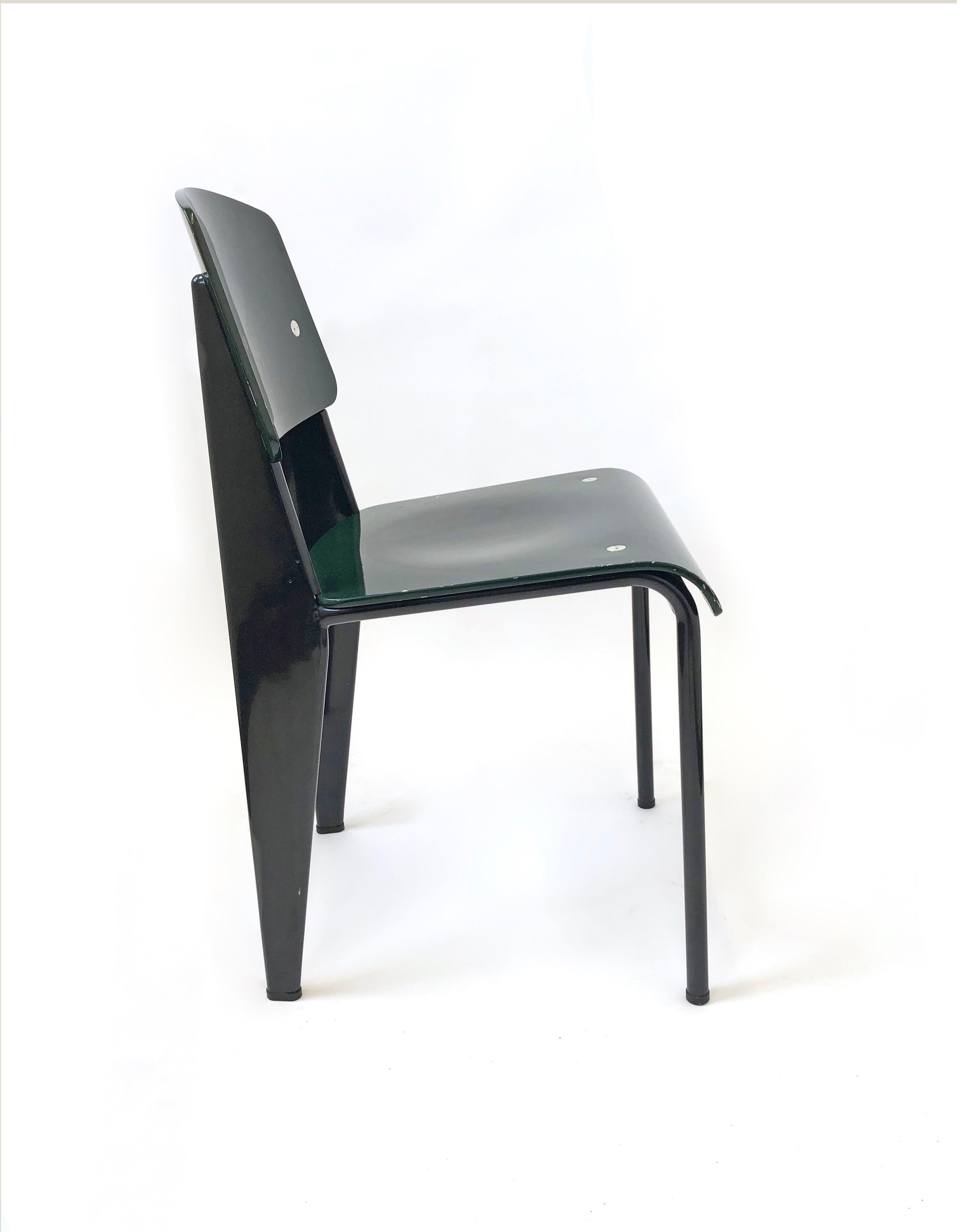 Dark Green Standard Chair by Jean Prouvé, Vitra Edition, 2002 4