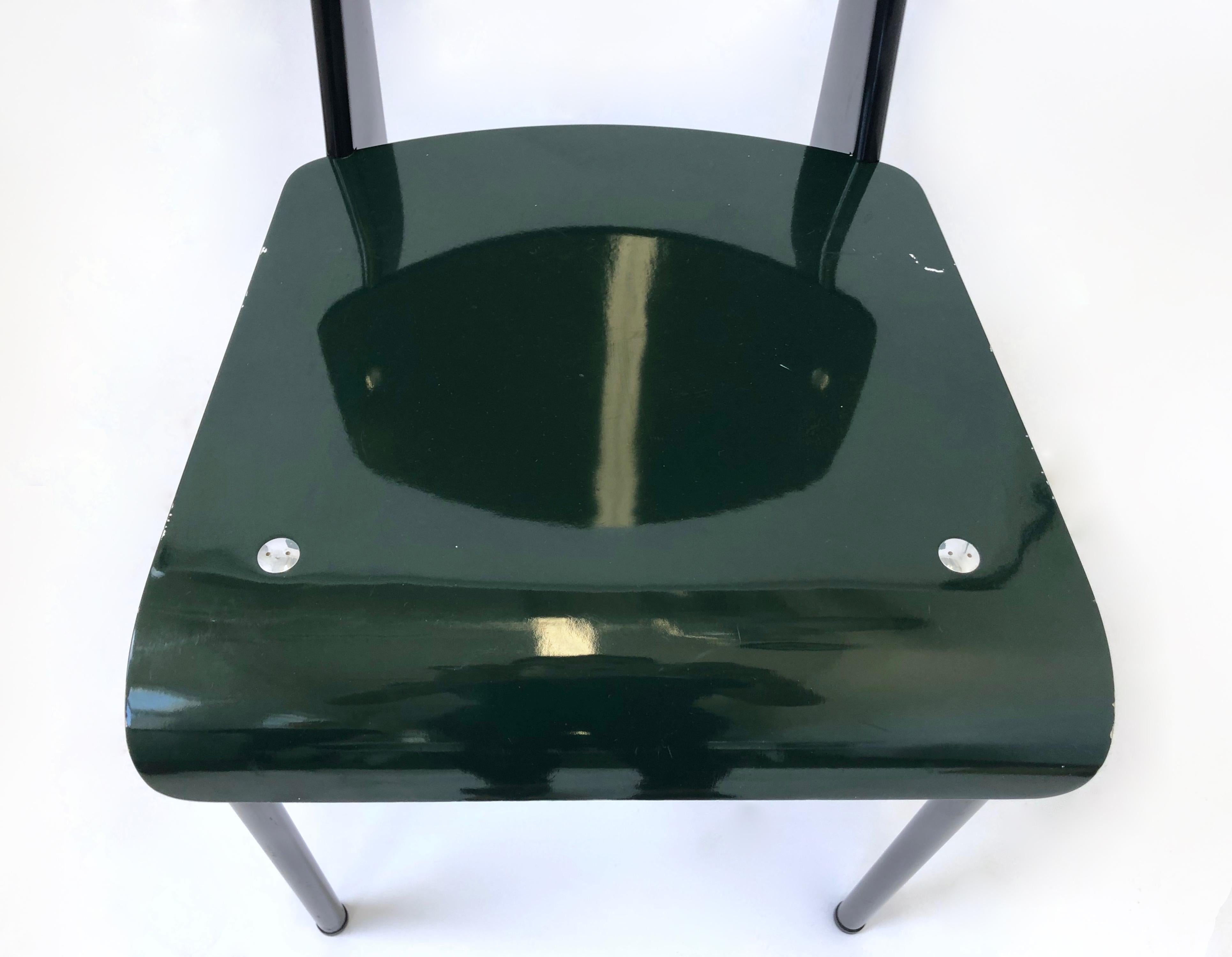 Dark Green Standard Chair by Jean Prouvé, Vitra Edition, 2002 In Good Condition In Jersey City, NJ