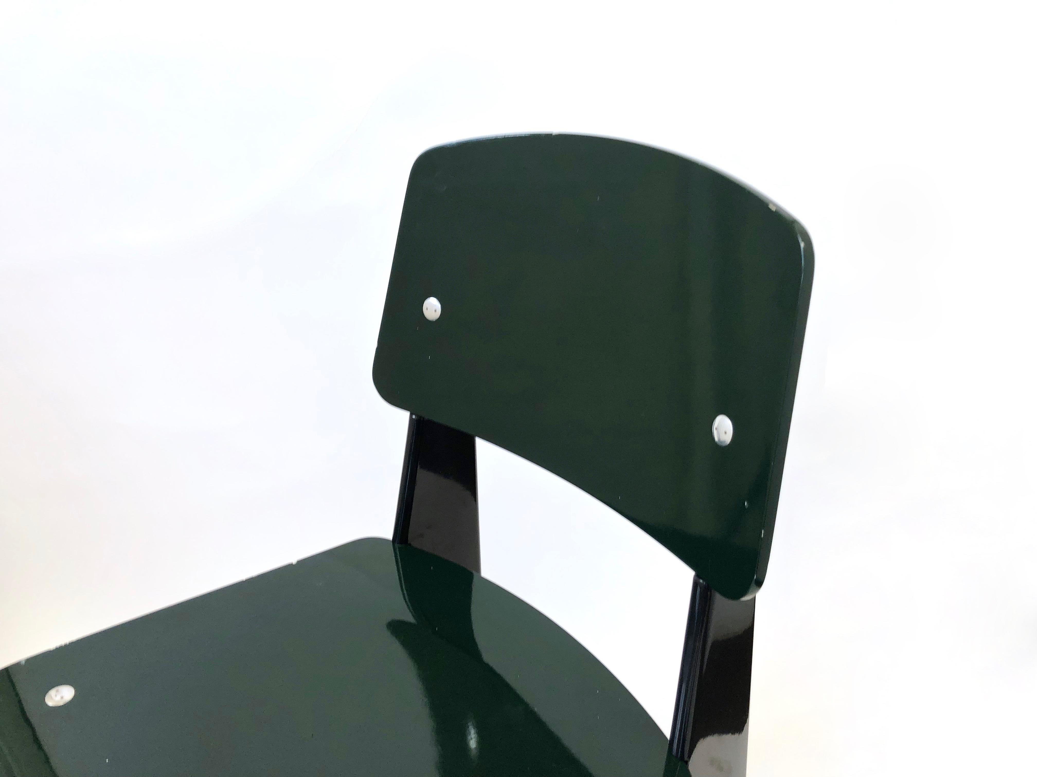 Metal Dark Green Standard Chair by Jean Prouvé, Vitra Edition, 2002