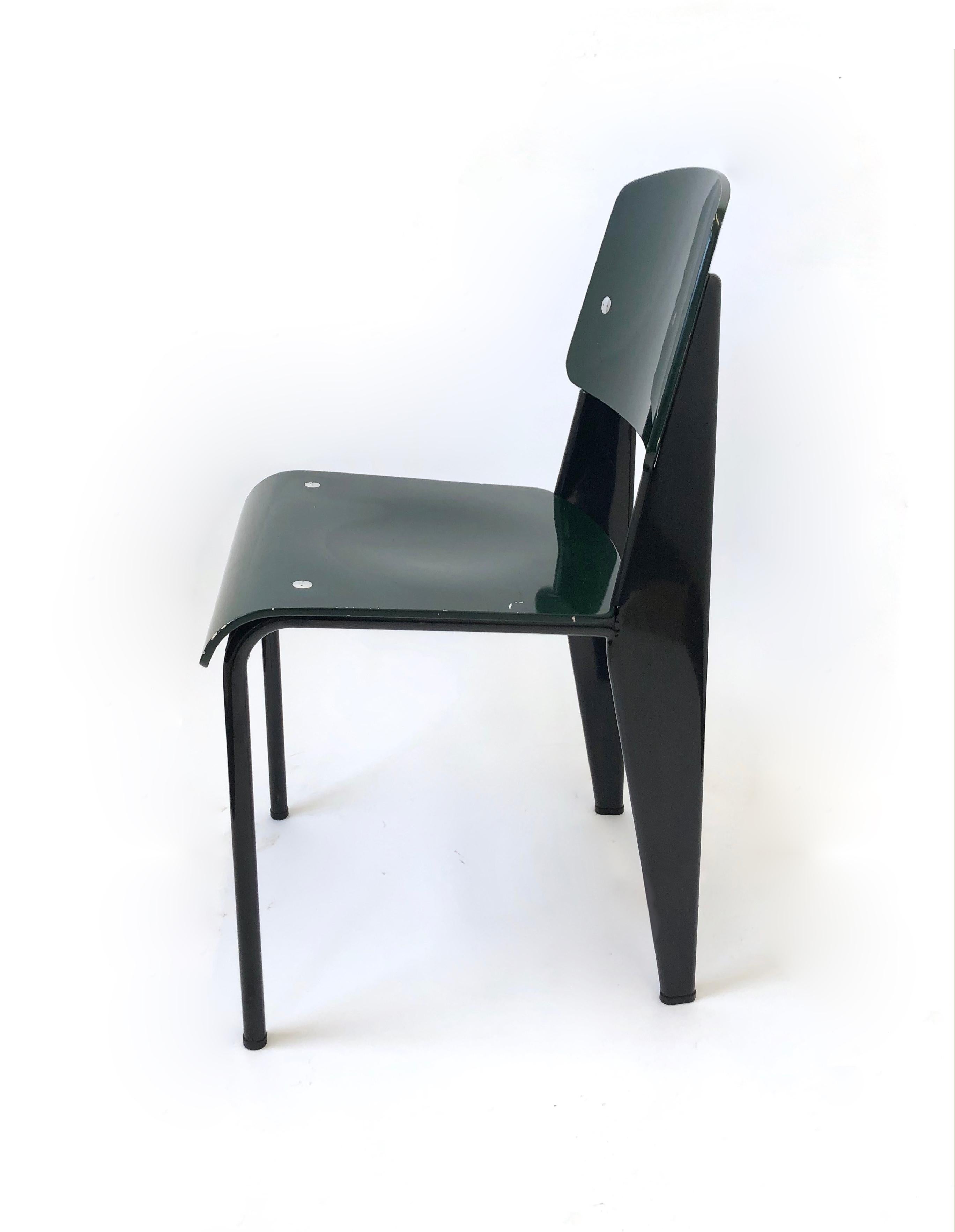 Dark Green Standard Chair by Jean Prouvé, Vitra Edition, 2002 1