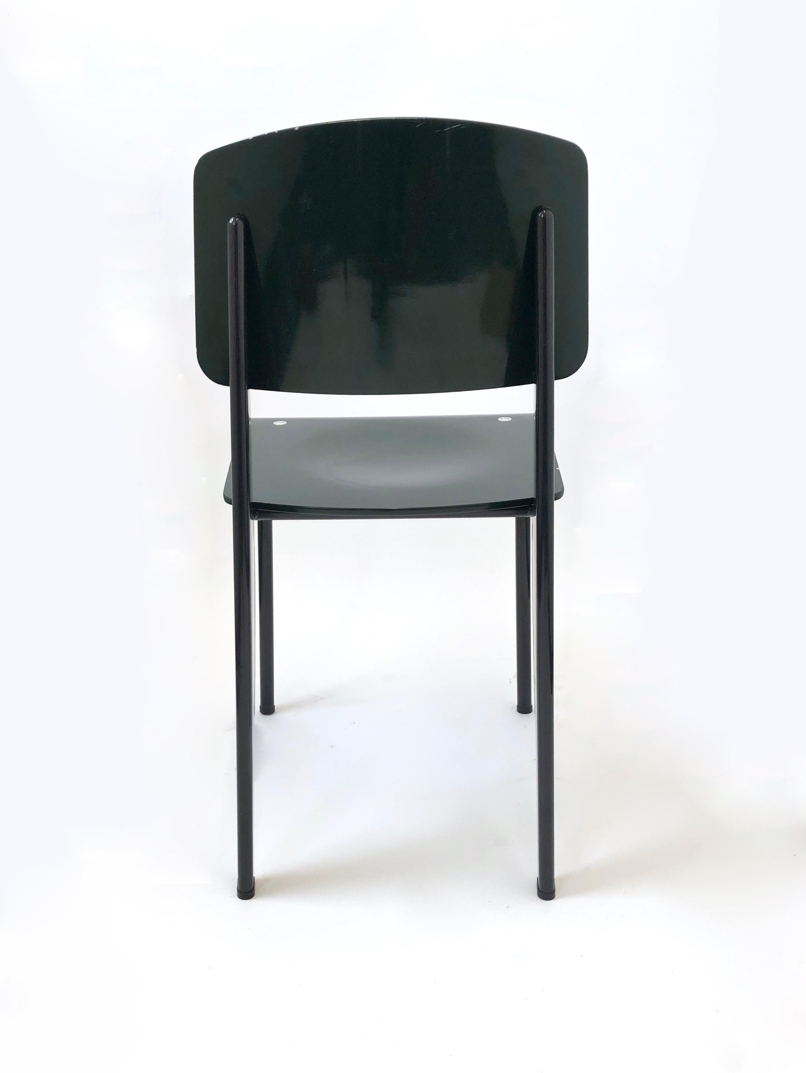 Dark Green Standard Chair by Jean Prouvé, Vitra Edition, 2002 3