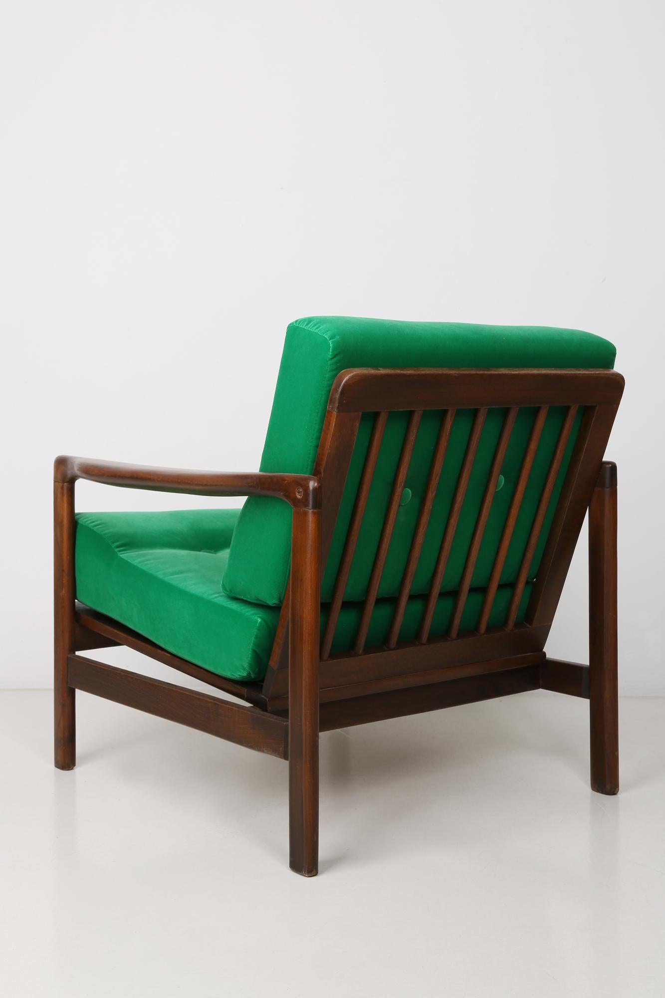 hunter green armchair