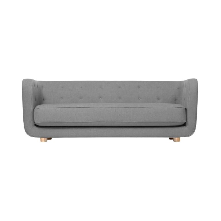 Dark Grey and Natural Oak Raf Simons Vidar 3 Vilhelm Sofa by Lassen