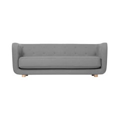 Dark Grey and Natural Oak Raf Simons Vidar 3 Vilhelm Sofa by Lassen