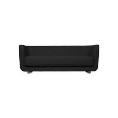 Hallingdal Vilhelm-Sofa aus dunkelgrauer und rauchfarbener Eiche von Lassen