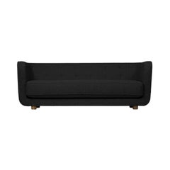 Hallingdal Vilhelm-Sofa aus dunkelgrauer und rauchfarbener Eiche von Lassen