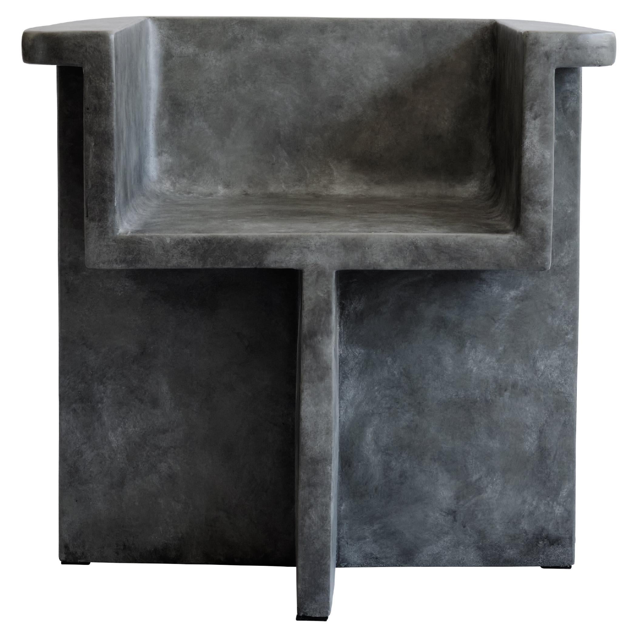 Dark Grey Brutus Dining Chair by 101 Copenhagen For Sale
