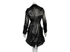 Dark Grey Burberry Metallic Trench Coat