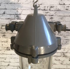 Dark Grey Cast Aluminium Explosion Proof Lamp, 1960s