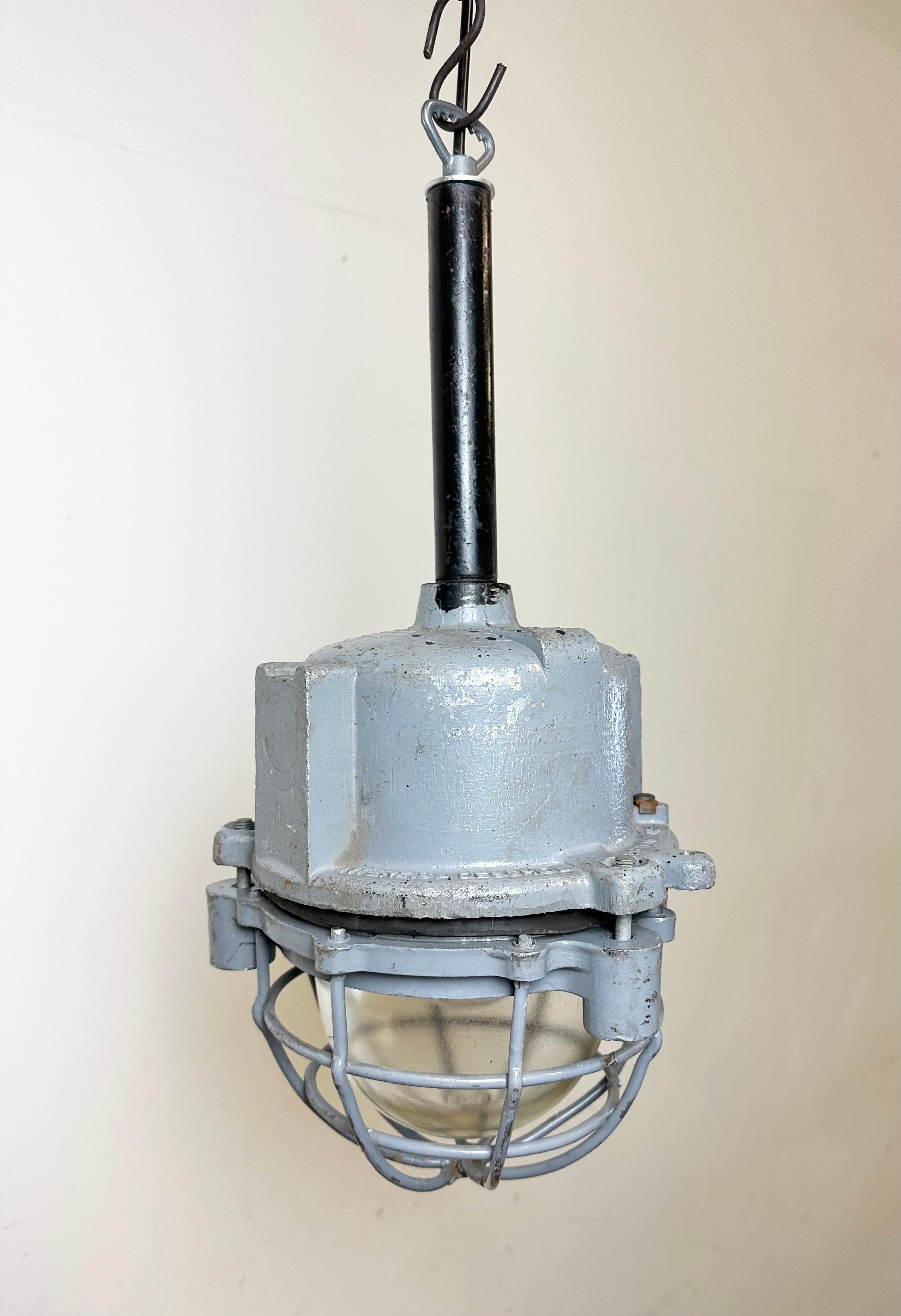 Lampe d'exposition ELBA en aluminium coulé gris foncé, années 1970 en vente 1