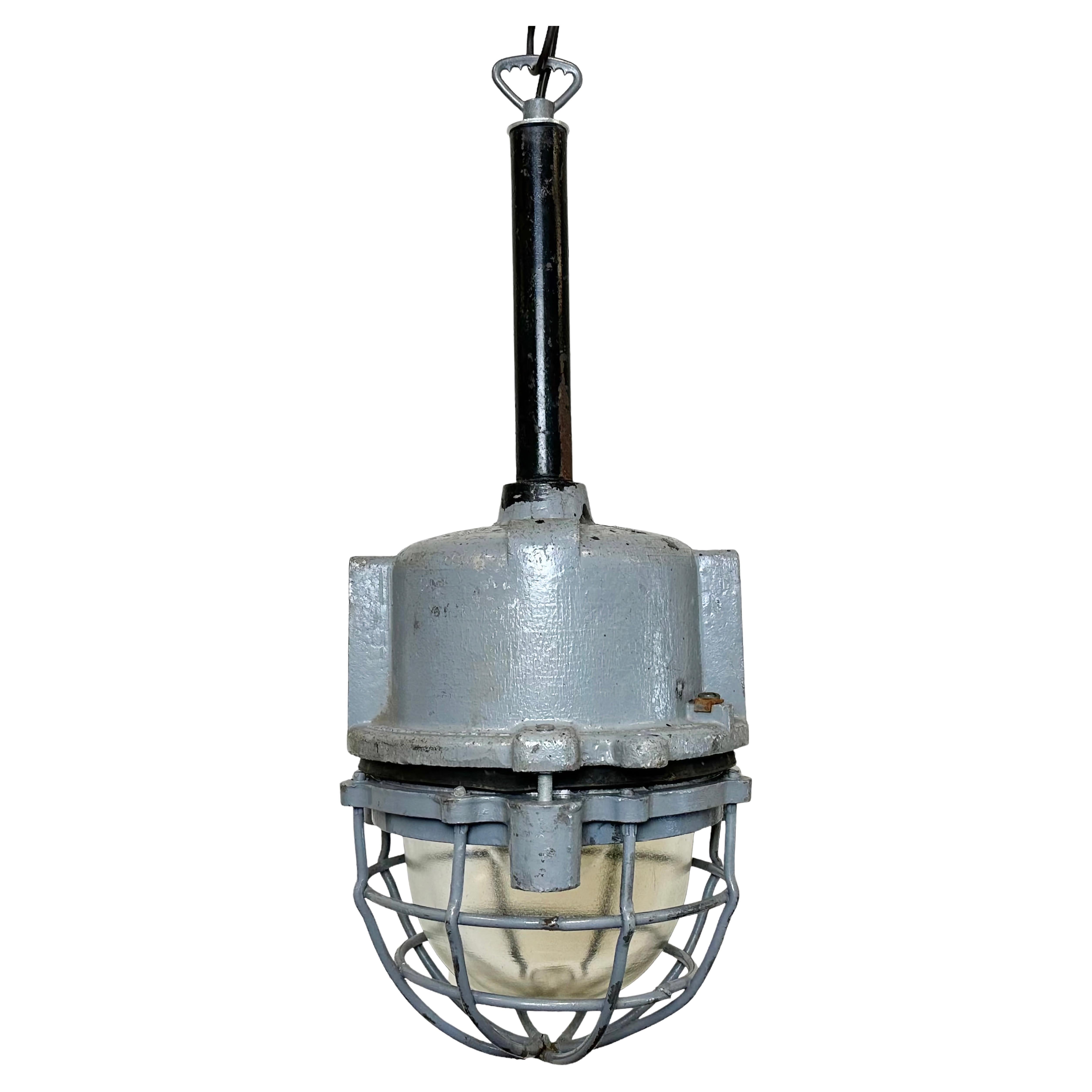 Lampe d'exposition ELBA en aluminium coulé gris foncé, années 1970 en vente