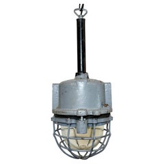 Dark Grey Cast Aluminium Explosion Proof Light from ELBA , 1970s