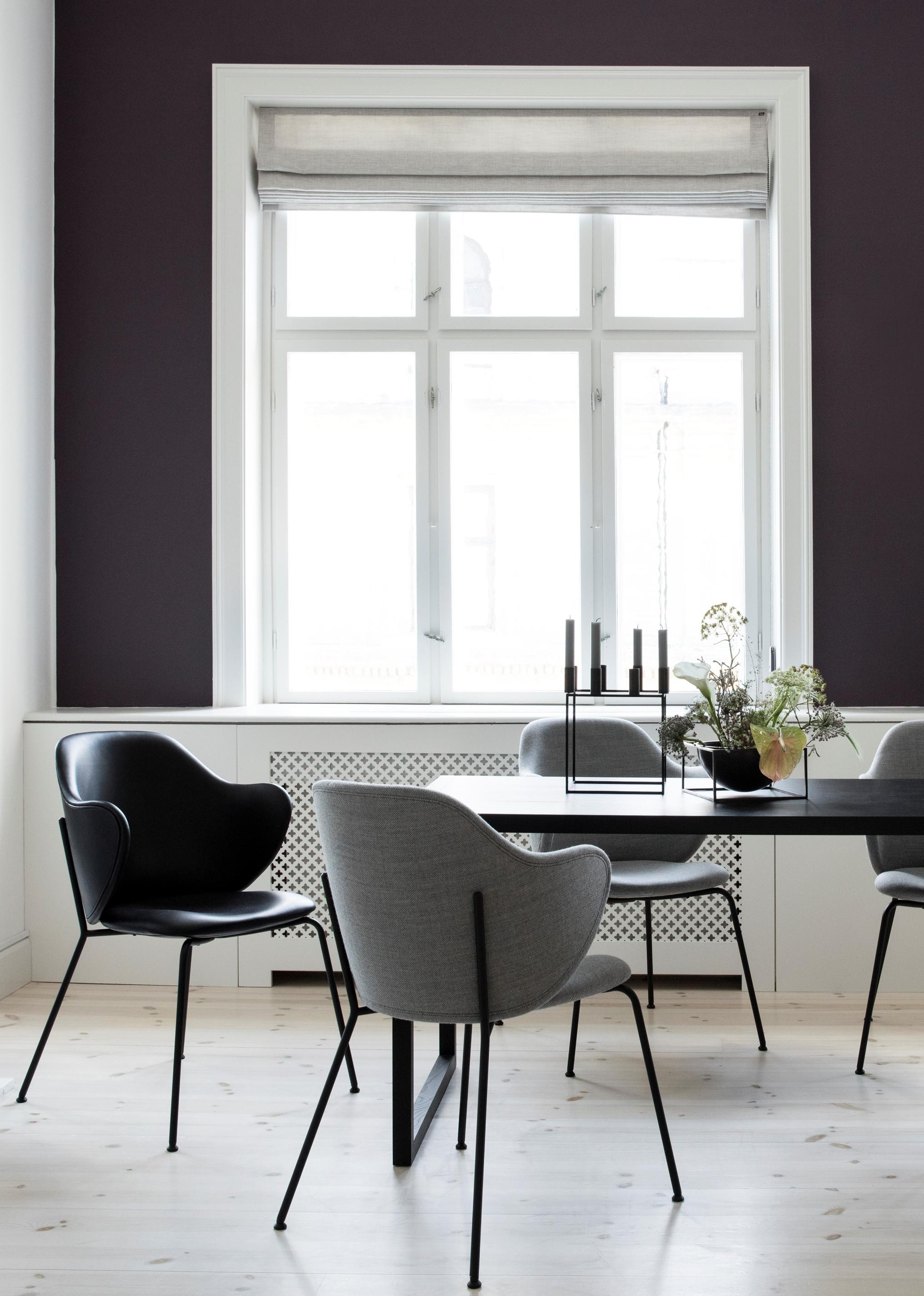 Danish Dark Grey Fiord Lassen Chair by Lassen For Sale