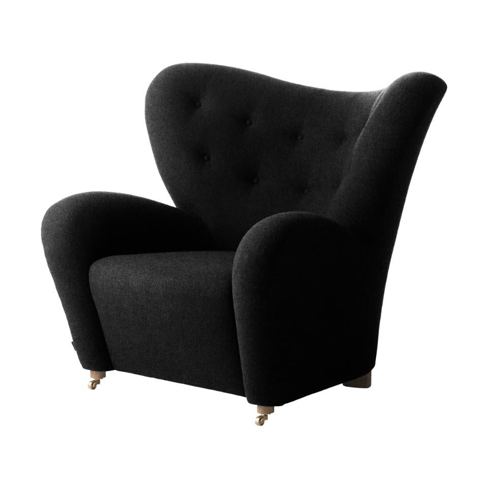 Modern Dark Grey Hallingdal the Tired Man Lounge Chair by Lassen For Sale