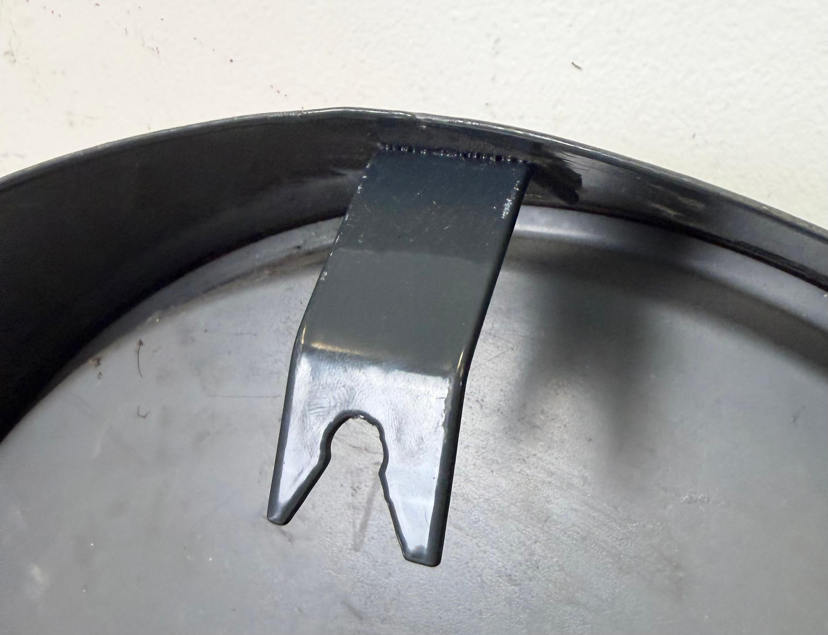 Dark Grey Industrial Factory Wall Clock from Pragotron, 1960s For Sale 8