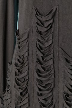 Langarm-T-Shirt aus dunkelgrauem Jersey GAULTIER JEANS