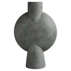 Dark Grey Sphere Vase Bubl Hexa by 101 Copenhagen