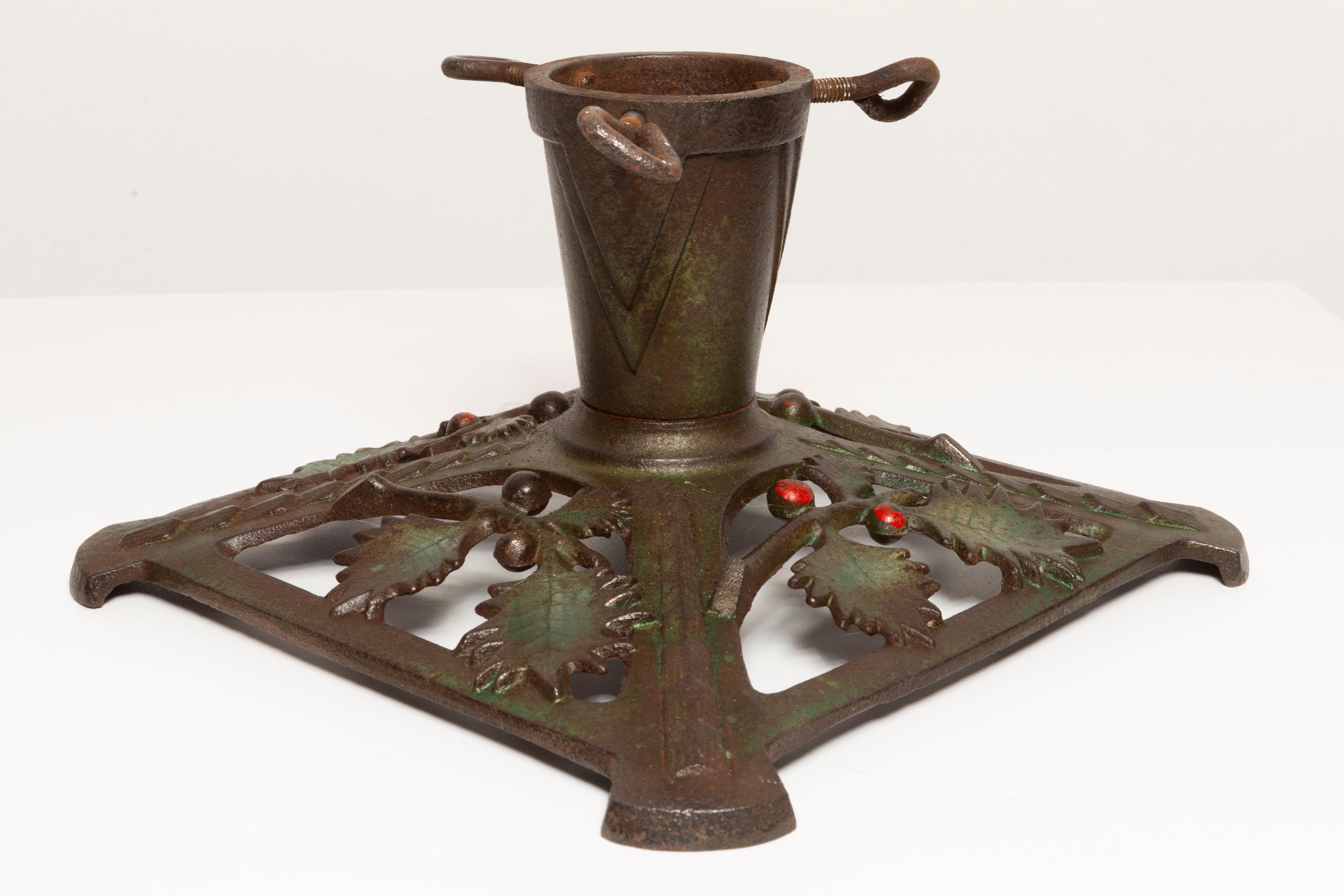 antique cast iron christmas tree stand