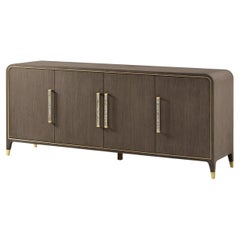 Dark Hollywood Regency Sideboard Buffet