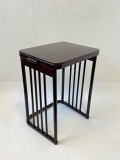 Dark Mahogany Art Nouveau Bentwood Side Table by Josef Hoffman