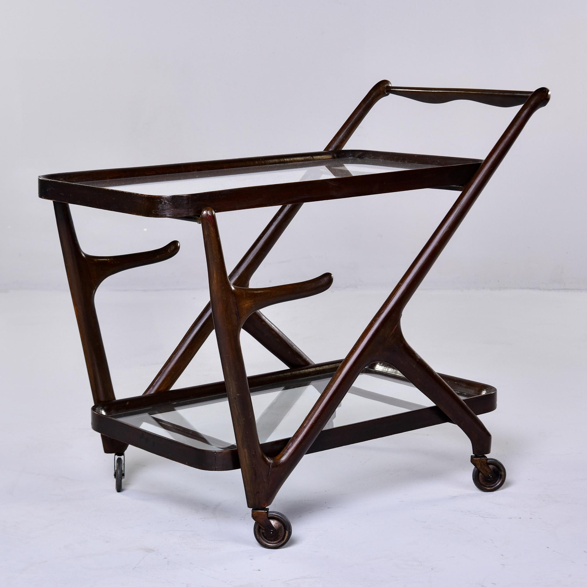 Italian Mid 20th C Bar Cart by Cesare Lacca for Cassina of Italy For Sale