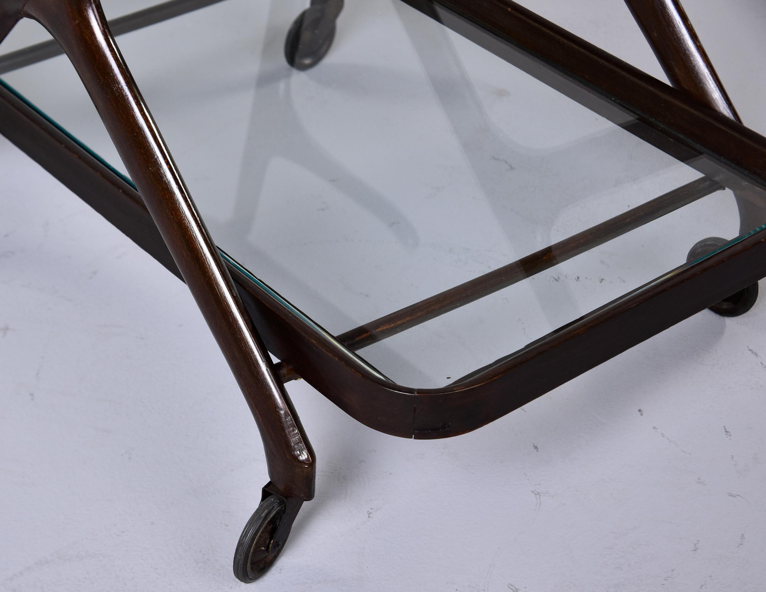 20th Century Mid 20th C Bar Cart by Cesare Lacca for Cassina of Italy For Sale