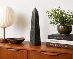 Dark Marble Obelisk Sculpture or Architectural Decorative Object