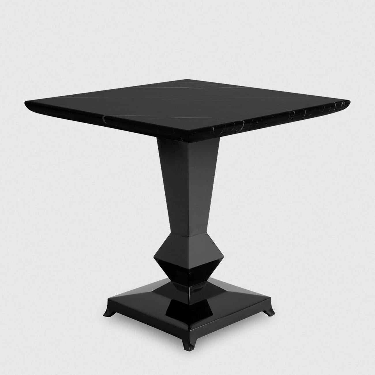 Dark Marble Side Table In Excellent Condition For Sale In Paris, FR