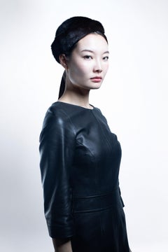 Dark mink hat