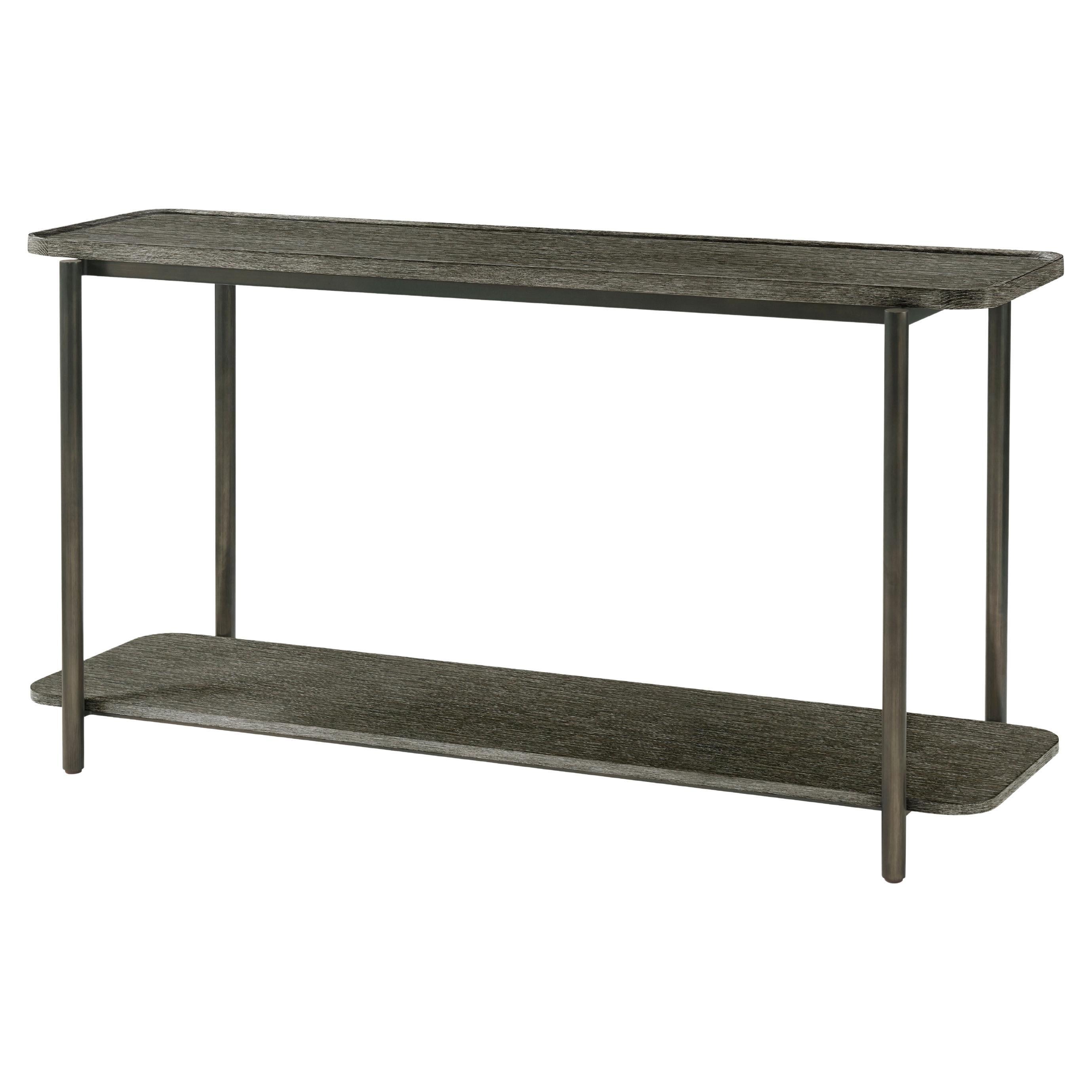 Dark Modern Oak Console table