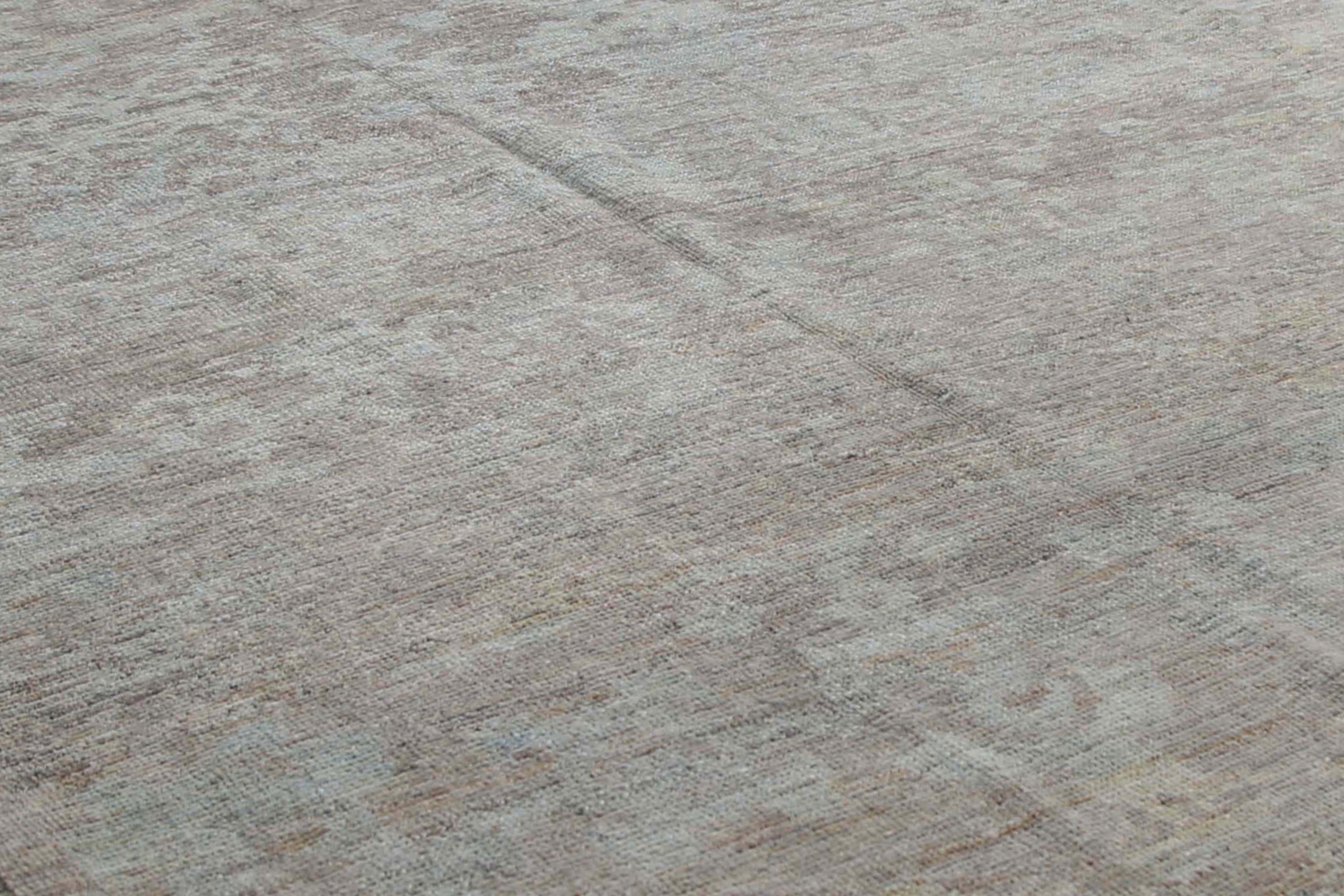Laine Tapis turc moderne foncé d'Oushak en vente