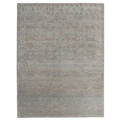 Tapis turc moderne foncé d'Oushak