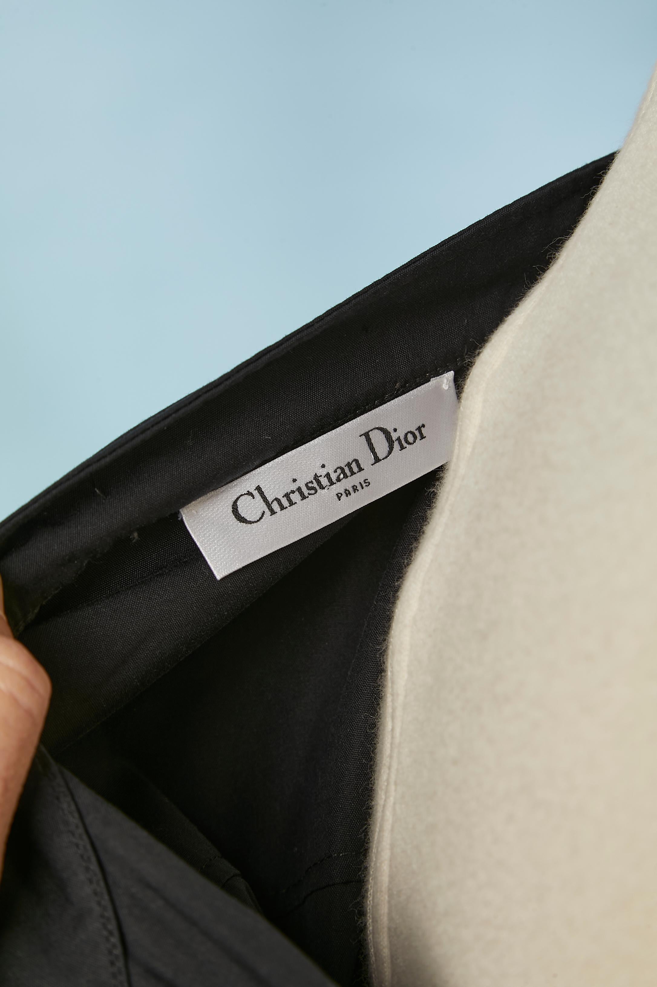 Vestido de algodón azul marino oscuro CHRISTIAN DIOR en venta 1