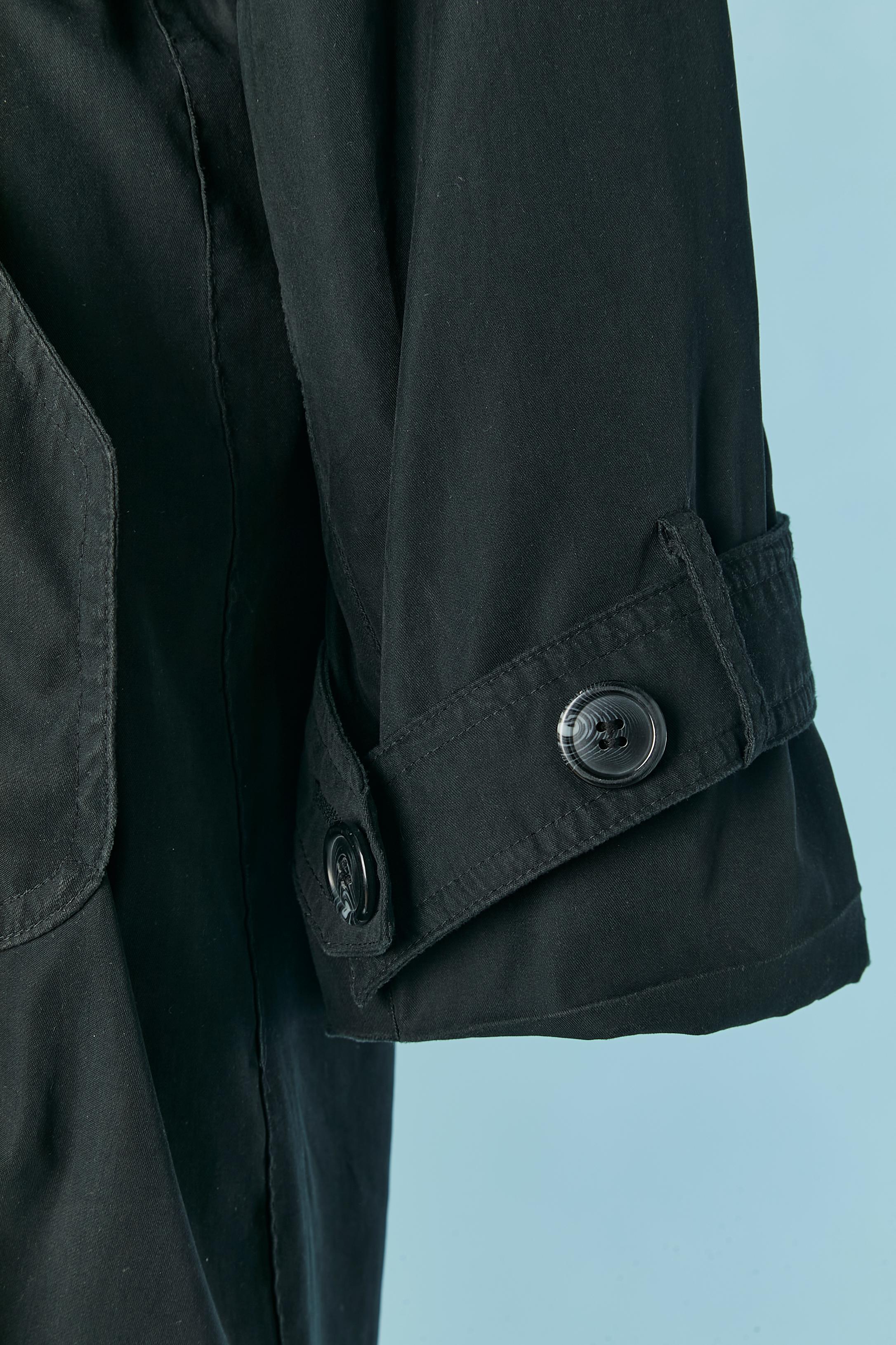 Imperméable bleu marine foncé à double boutonnage Christian Dior Excellent état - En vente à Saint-Ouen-Sur-Seine, FR