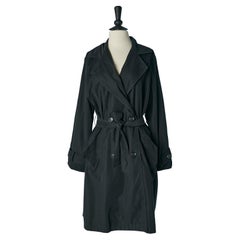Dark navy blue double-breasted trench-coat Christian Dior Coat