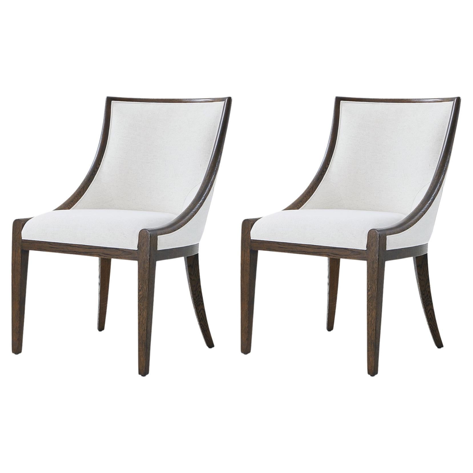 Dark Oak Classic Dining Chairs