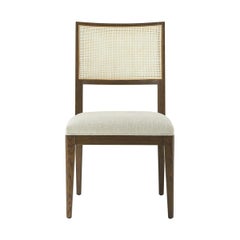 Dark Oak Coastal Dining Side Chair