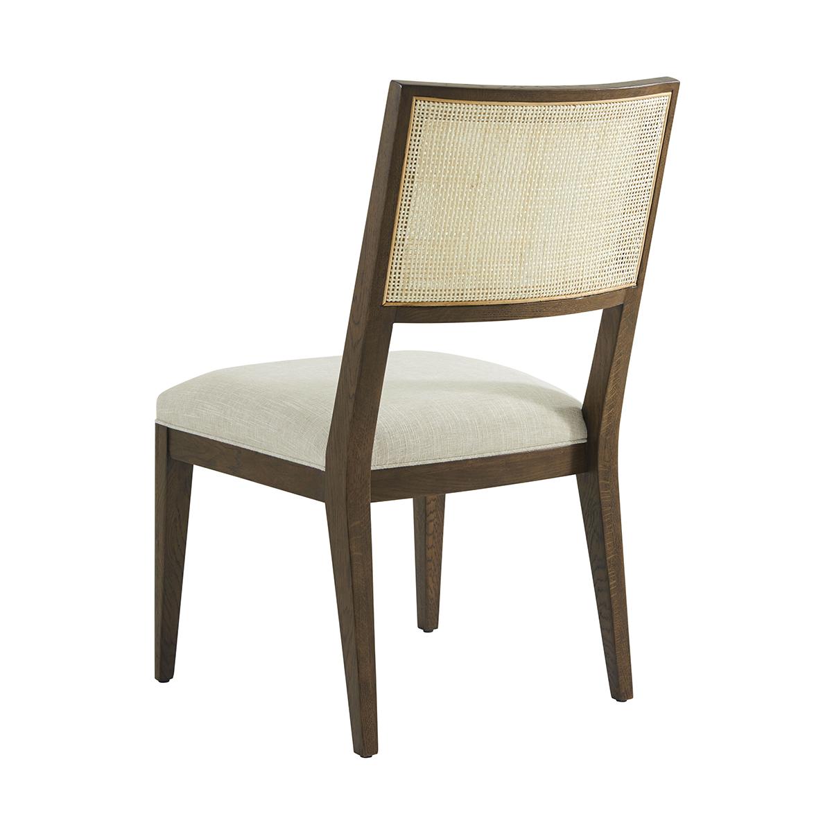 Dark Oak Coastal Dining Side Chair (Moderne) im Angebot