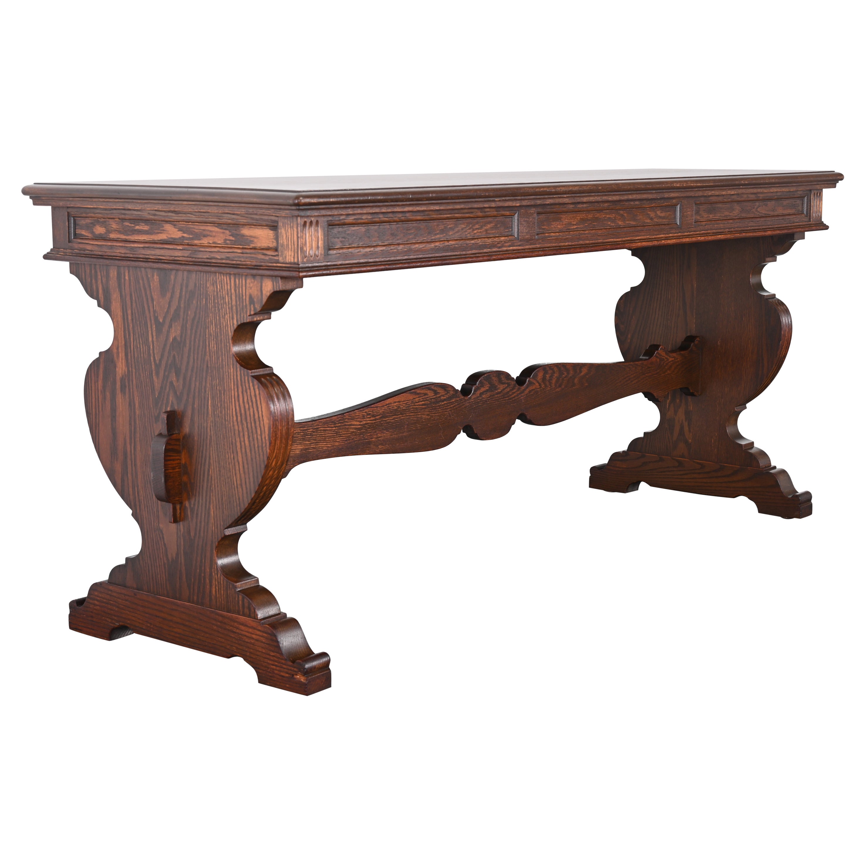 Dark Oak Console or Sofa Table by Irving & Casson, 1920s