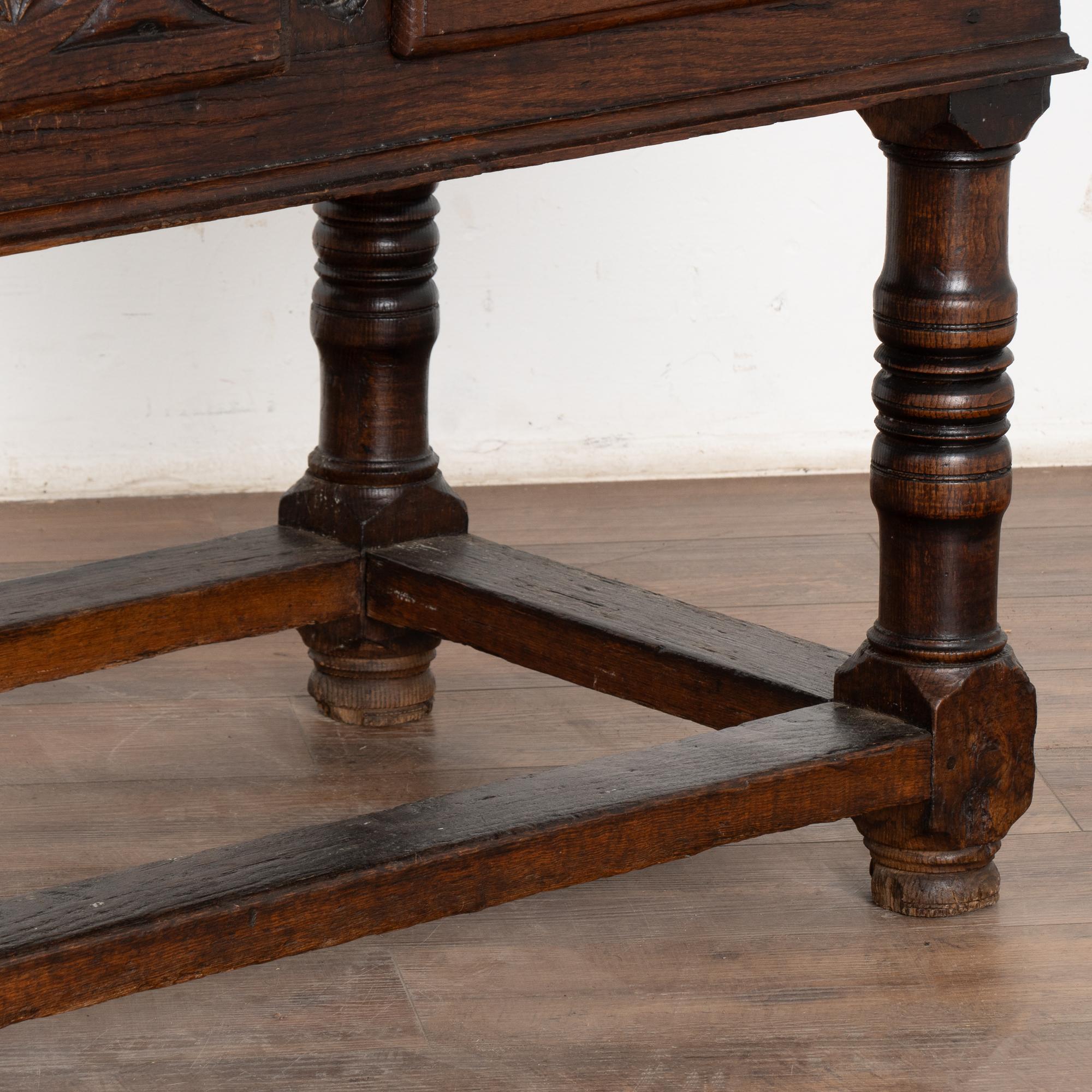 Spanish Dark Oak Console with Three Drawers, Spain circa 1780-1800