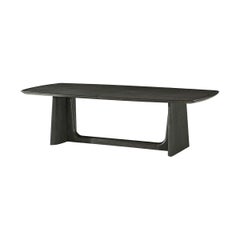 Dark Oak Mid-Century Dining Table