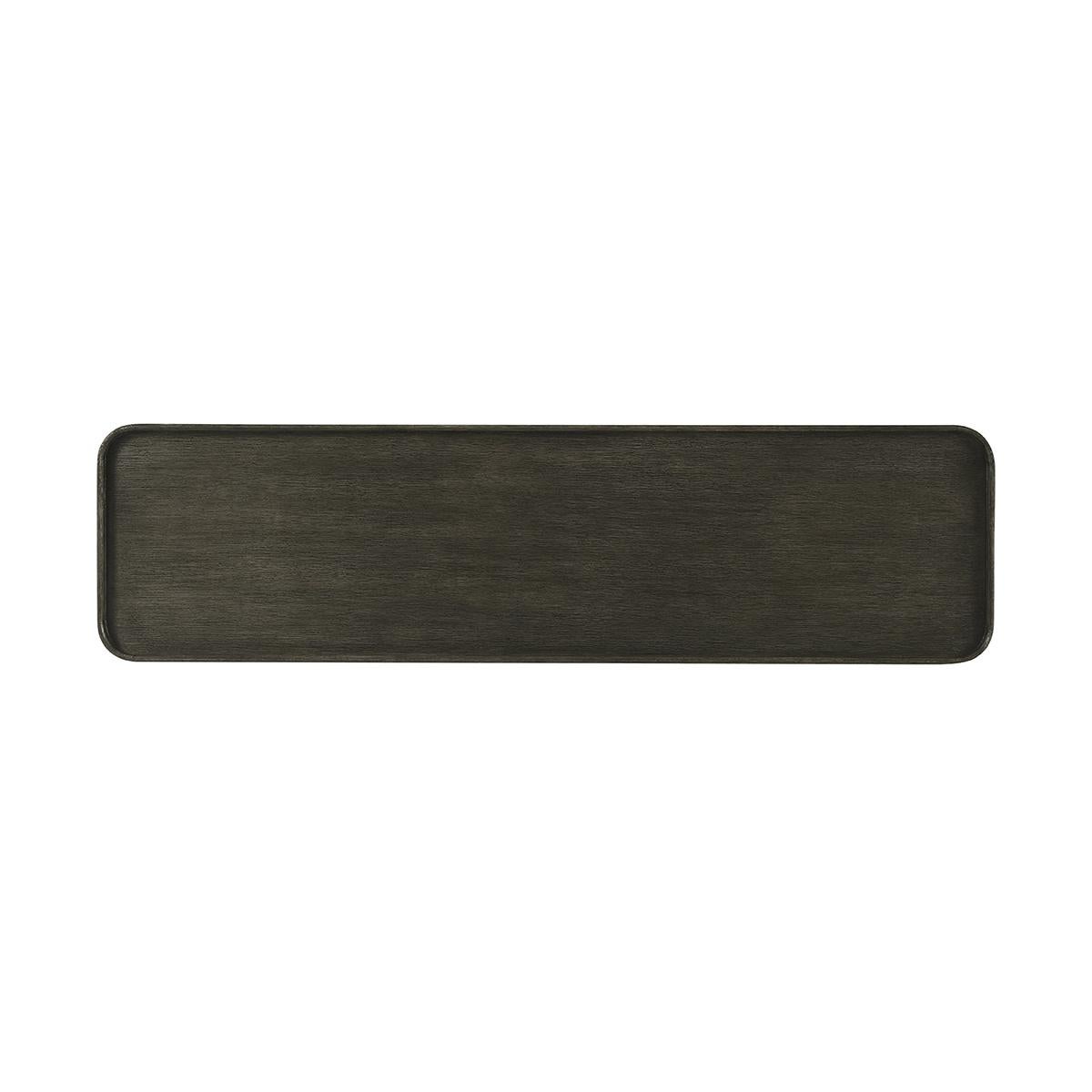 Mid-Century Modern Dark Oak Modern Console Table For Sale