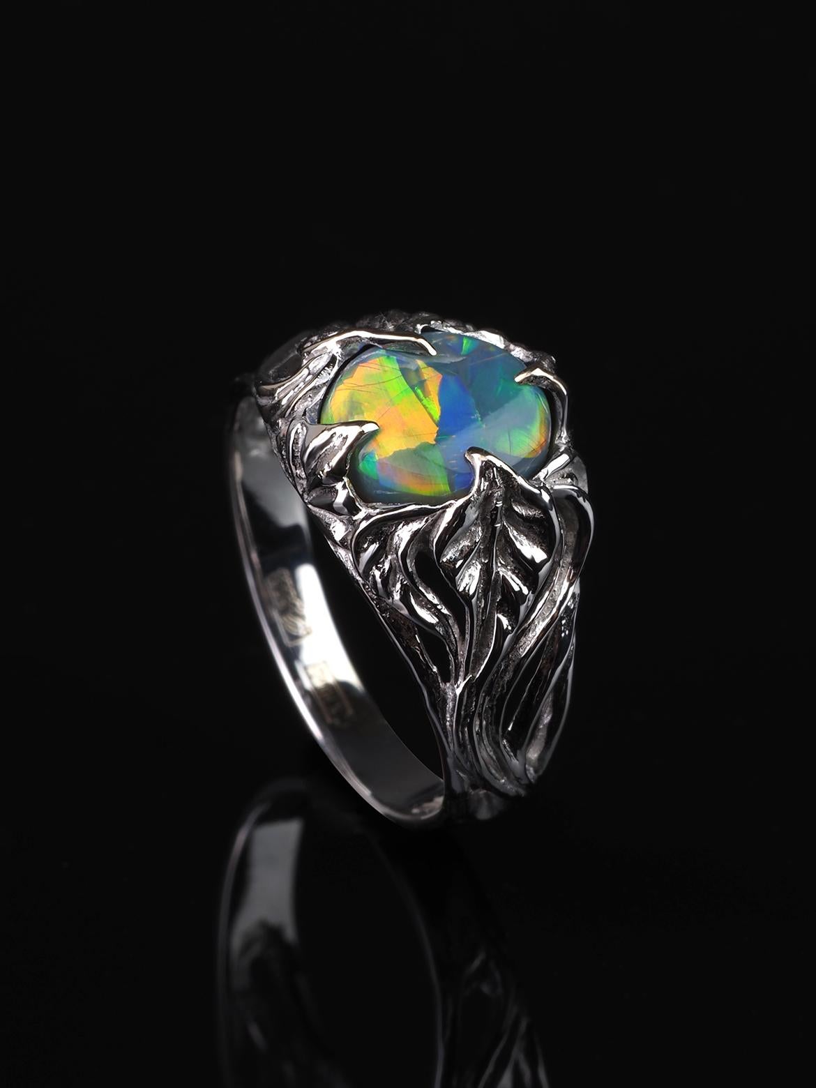 dark opal ring