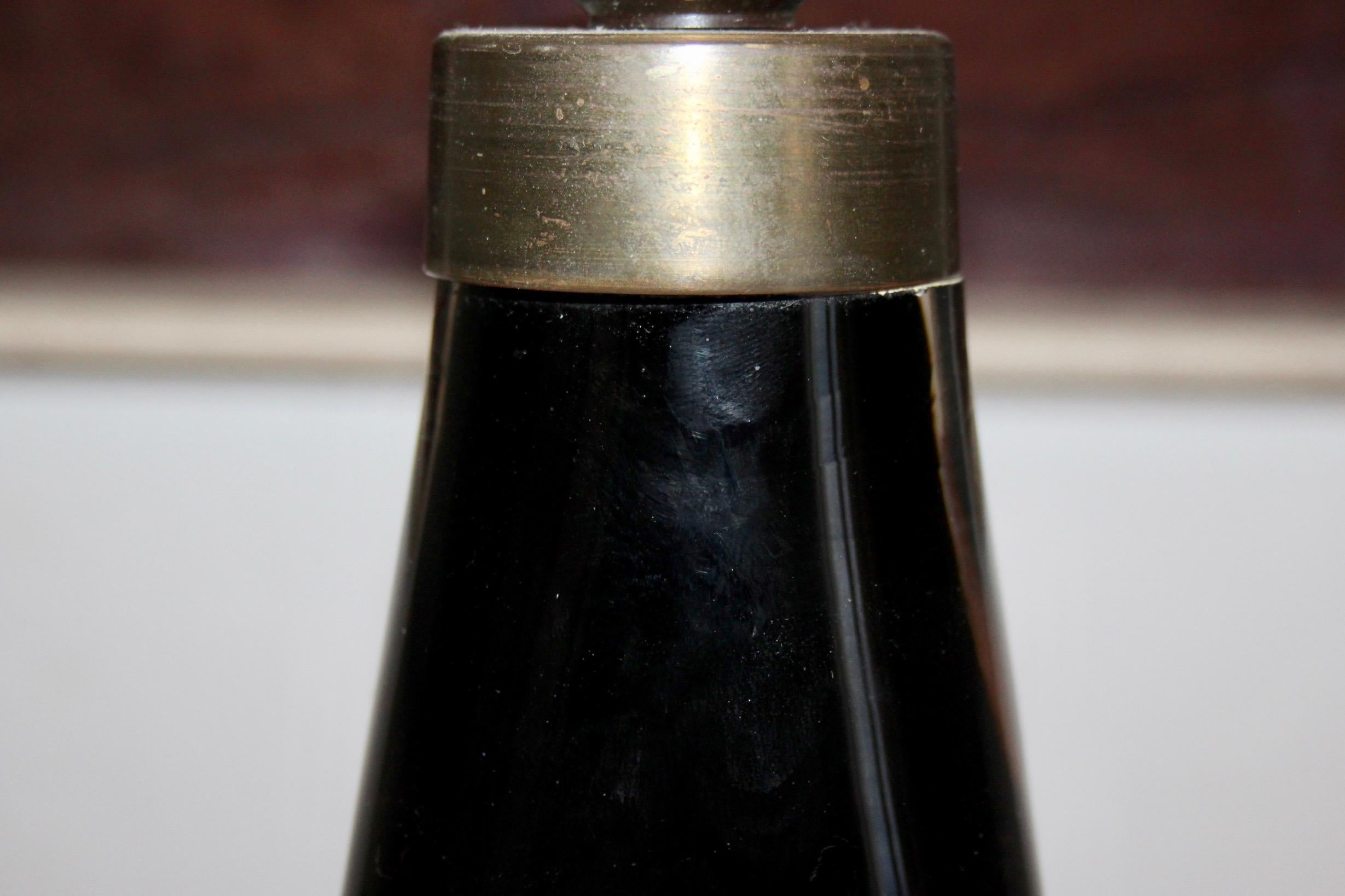 Glass Dark Orrefors Lamp For Sale