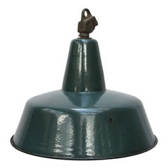 Dark Petrol Enamel Vintage Industrial Pendant Light Dark Petrol Enamel Vintage Industrial Pendant Light