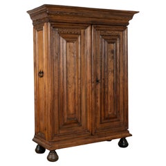 Dark Pine Two Door Armoire, Sweden circa 1800