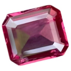 Dark Pink Loose Spinel 2.20 carats Emerald Cut Natural Brumes Gemstone