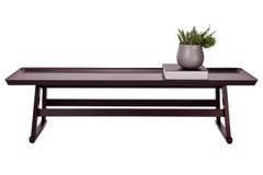 Dark Plum Shellac Rectangular Wood Coffee Table by B&B Italia - Available Now